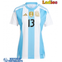 Argentina Cristian Romero #13 Replica Home Shirt Ladies Copa America 2024 Short Sleeve